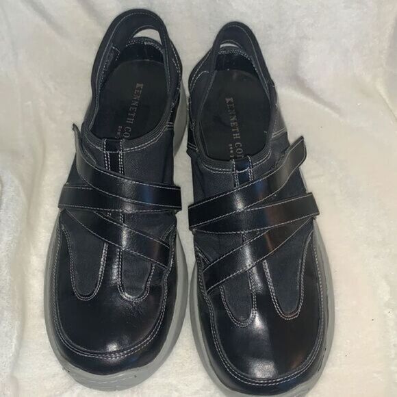 Kenneth Cole Black‎ Sneakers with Back Strap Size 7 - Picture 3 of 12